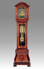 Grandfather Clock 538 mahogany palissander mather pearl inlay